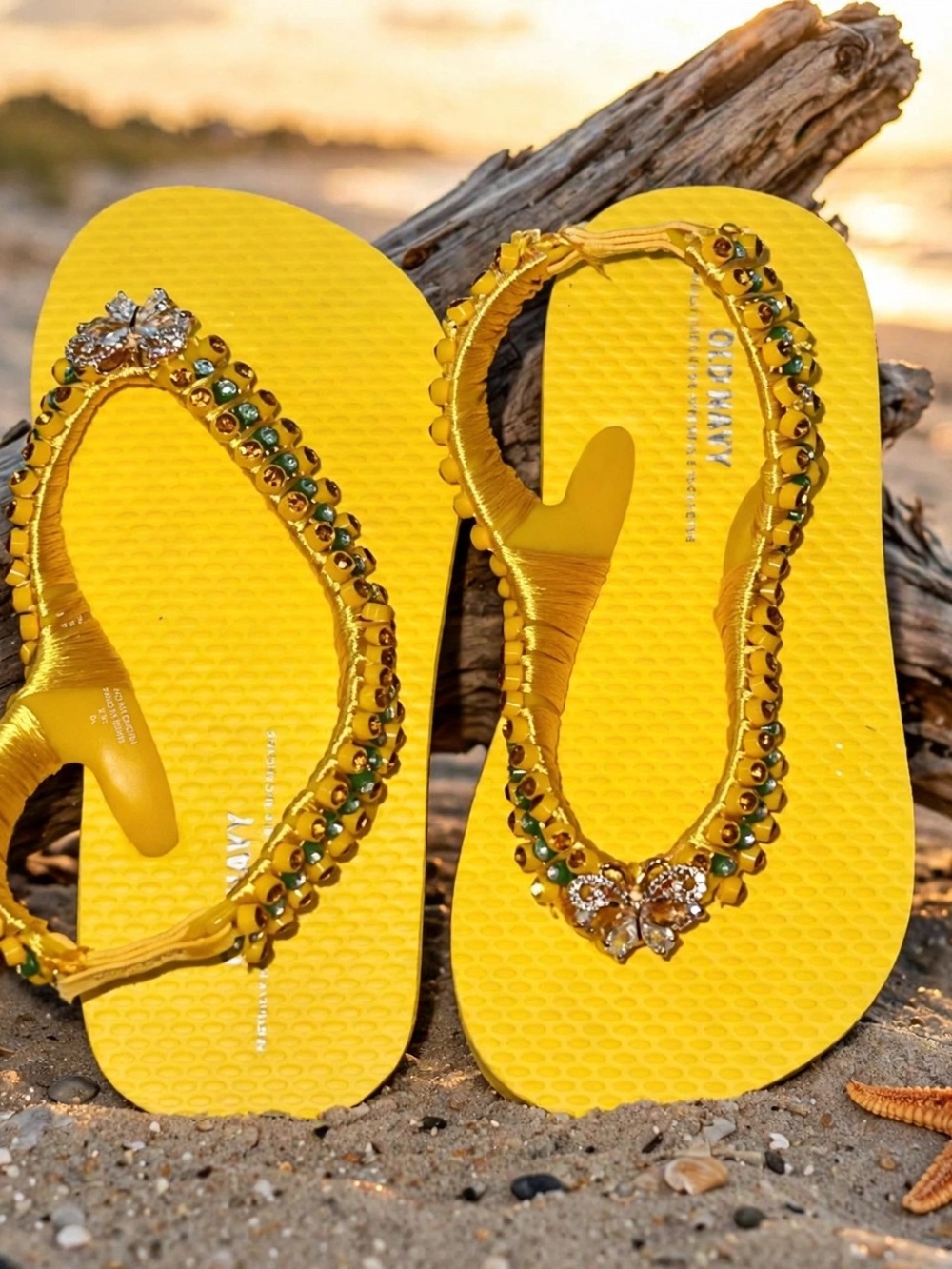 Flip Flops, Butterfly Childrens Shoes, Rhinestone/Crystal Sandals, Kids Shoes